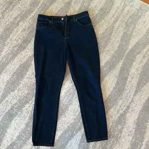 Express curvy high rise skinny jeans, 14